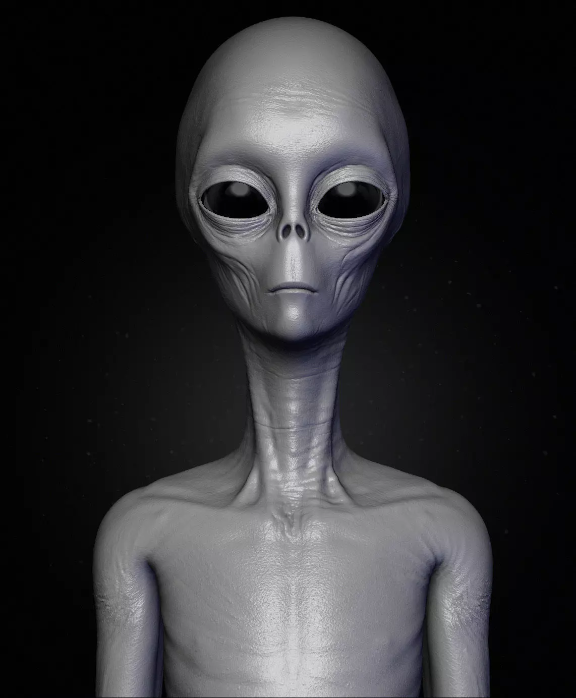 Realistic Alien 4 Sculpt 3D model_0