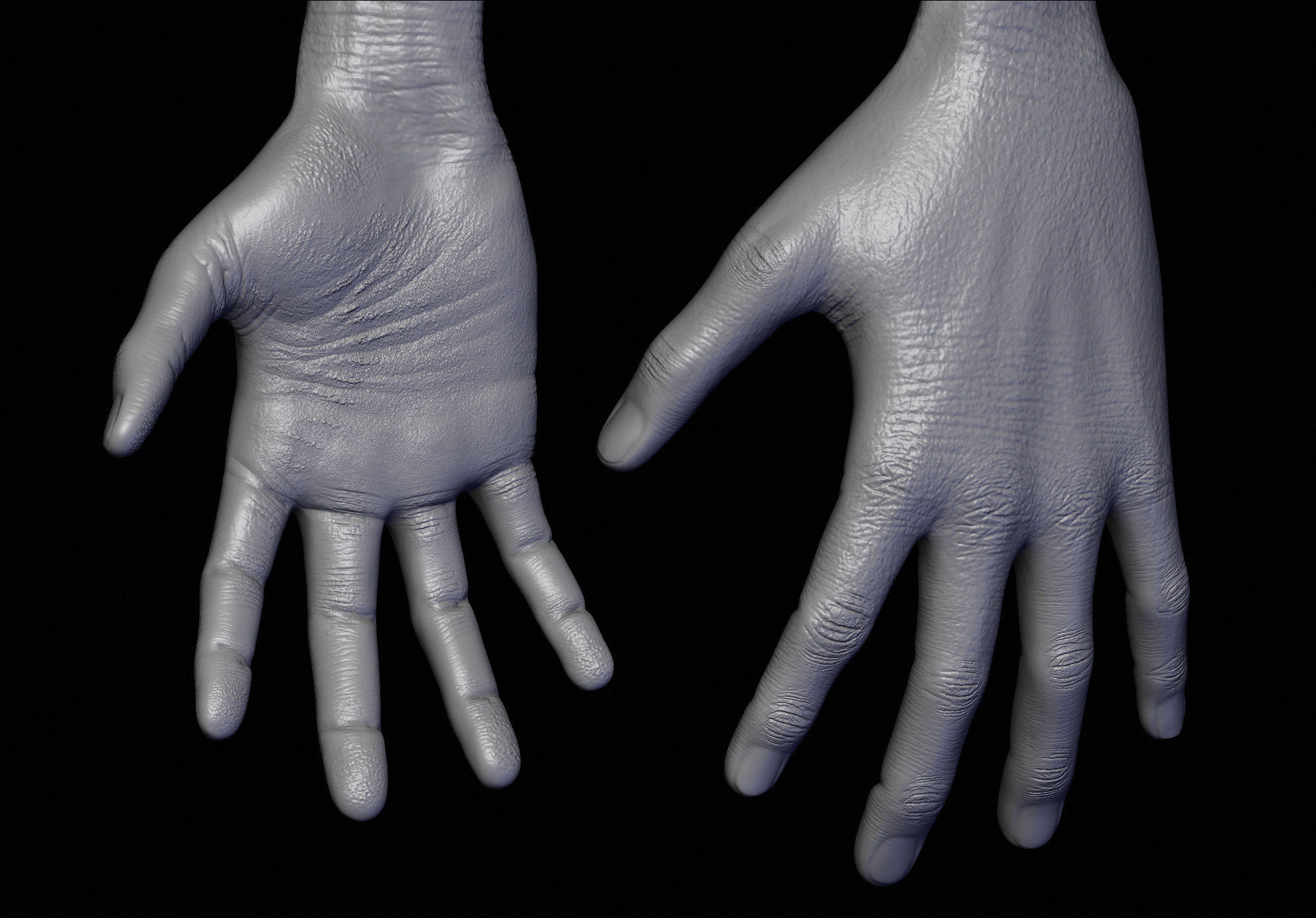 Realistic Alien 4 Sculpt 3D model_3