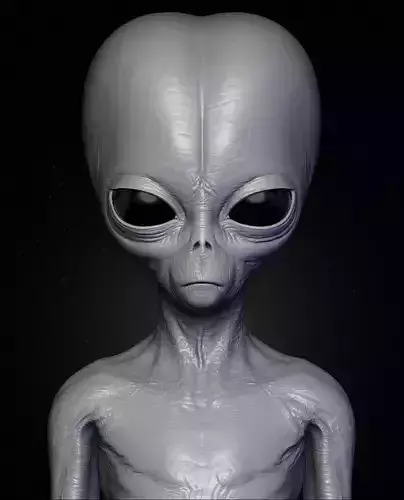 Realistic Alien 5 Sculpt