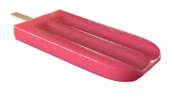 Popsicle Ice Pop Lolly PBR Low-poly 3D model