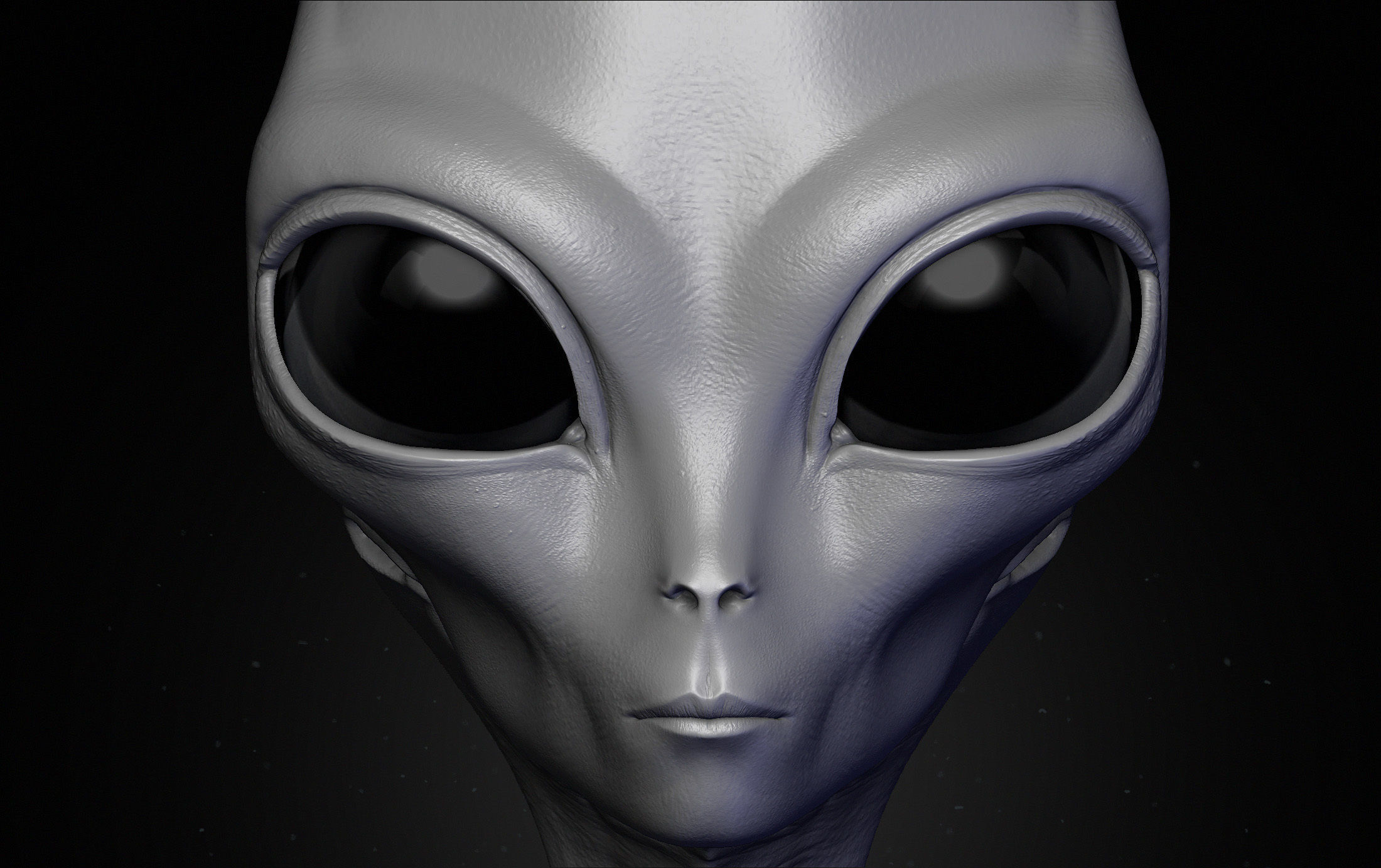 Realistic Alien 6 Sculpt 3D model_1