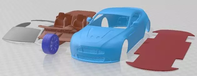 Aston Martin Vantage S 2014 Printable Car 3D print model