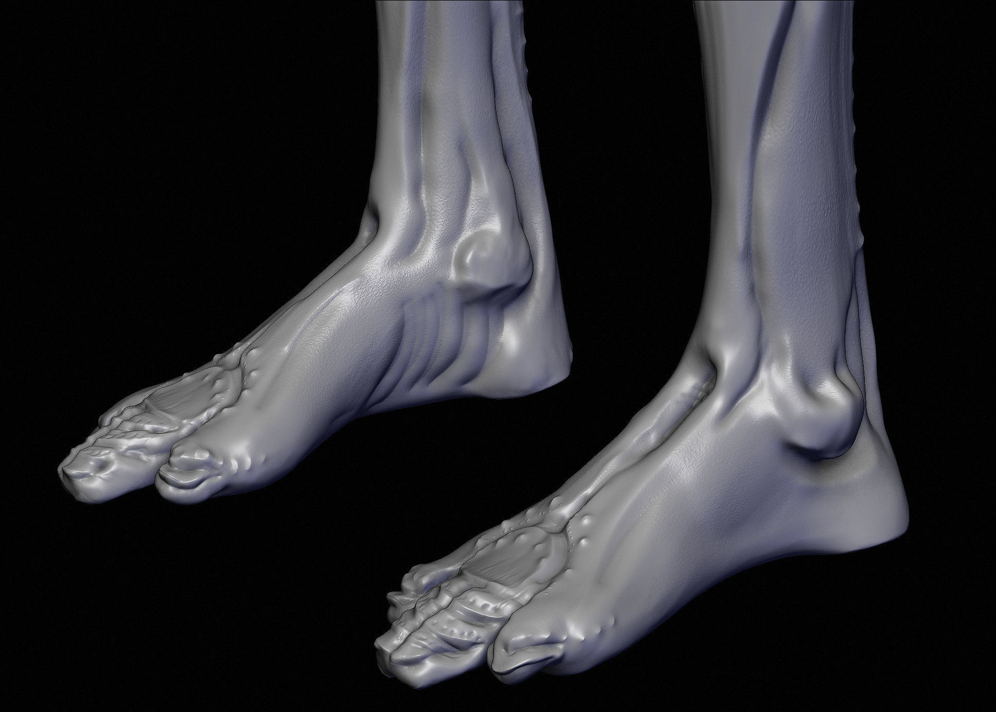 Realistic Alien 9 Sculpt 3D model_4