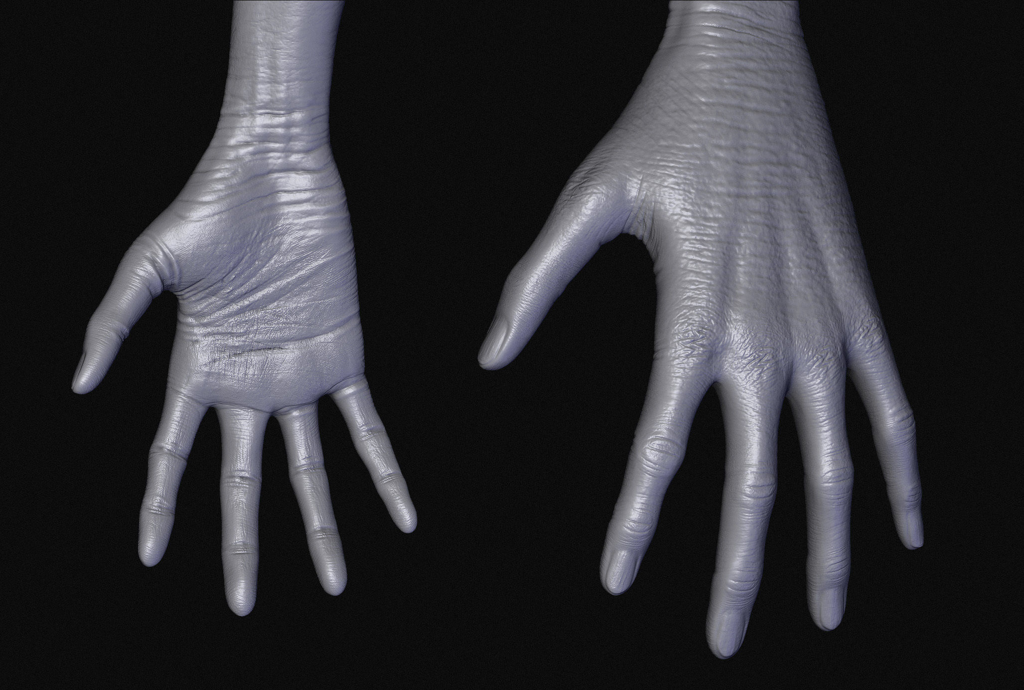 Realistic Aliens Sculpts Bundle 1 3D model_22