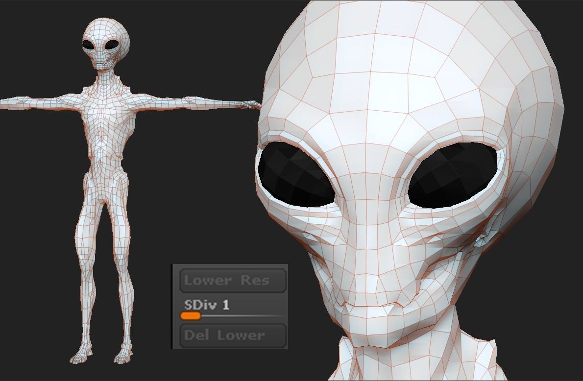 Realistic Aliens Sculpts Bundle 2 3D model_33