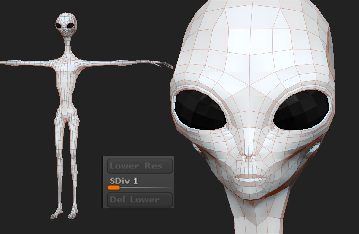 Realistic Aliens Sculpts Bundle 2 3D model_6