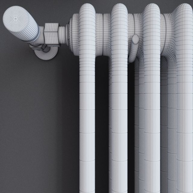 Tubular Radiators Cordivari Ardesia 3D model_5