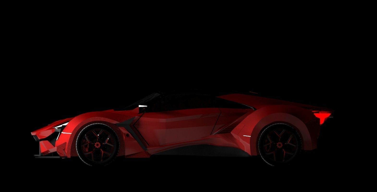 W Motors Fenyr Hyper Car 3D print model_3