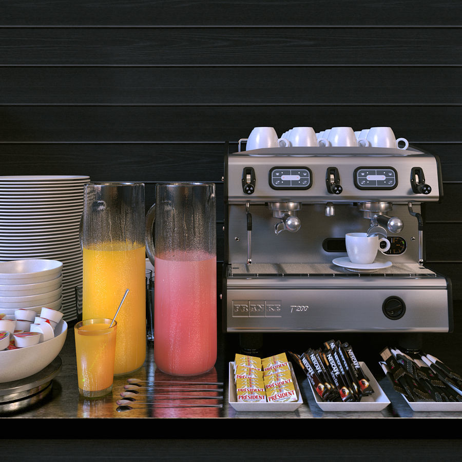 FRANKE T200 2 Compact et le petit dej intercontinental 3D model_1