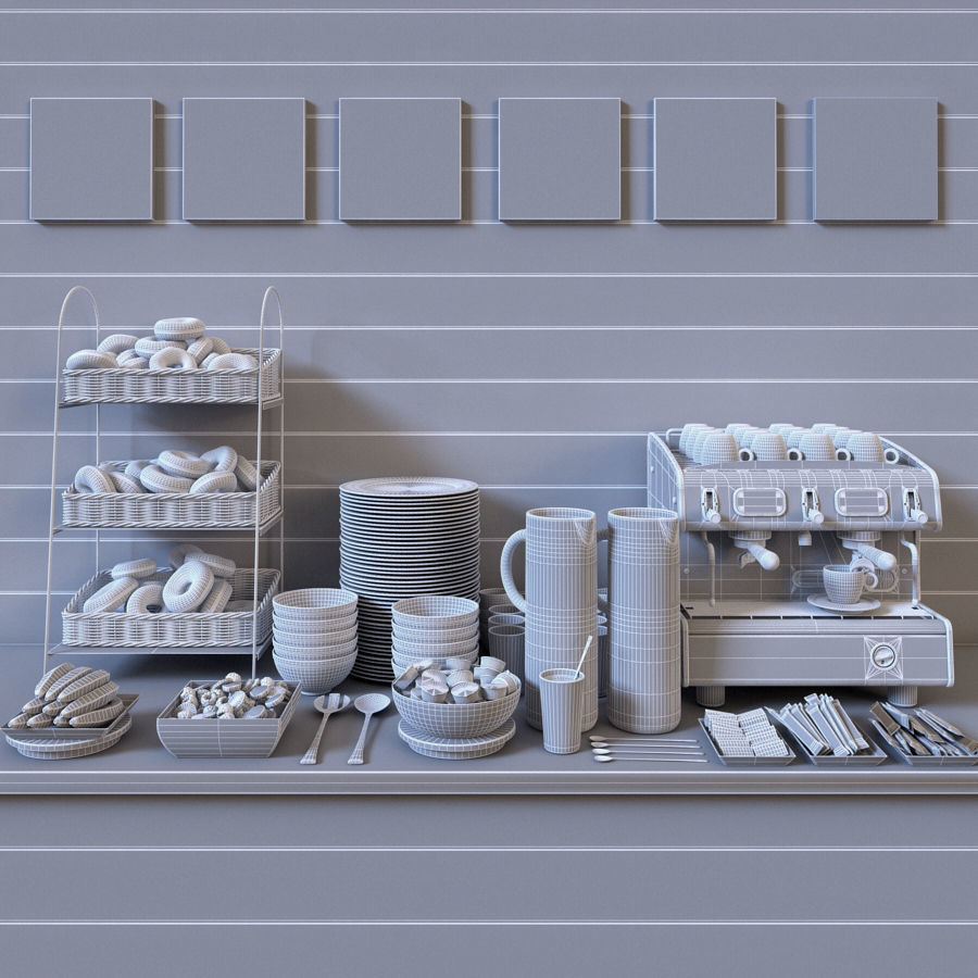 FRANKE T200 2 Compact et le petit dej intercontinental 3D model_6