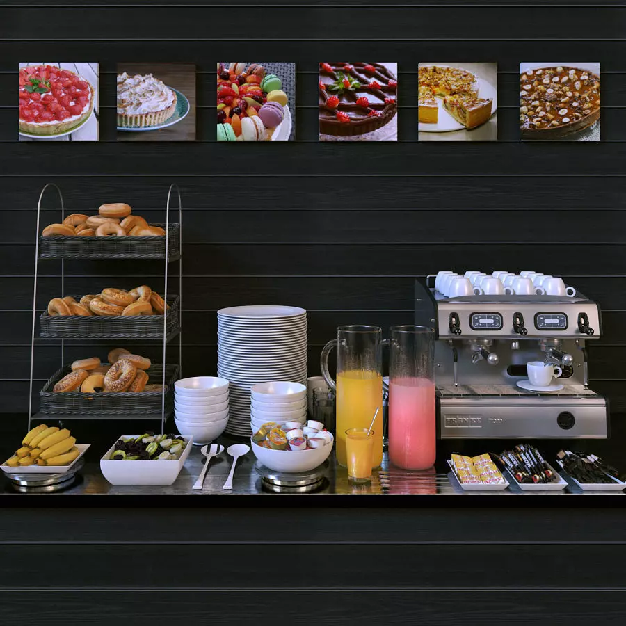 FRANKE T200 2 Compact et le petit dej intercontinental 3D model_0