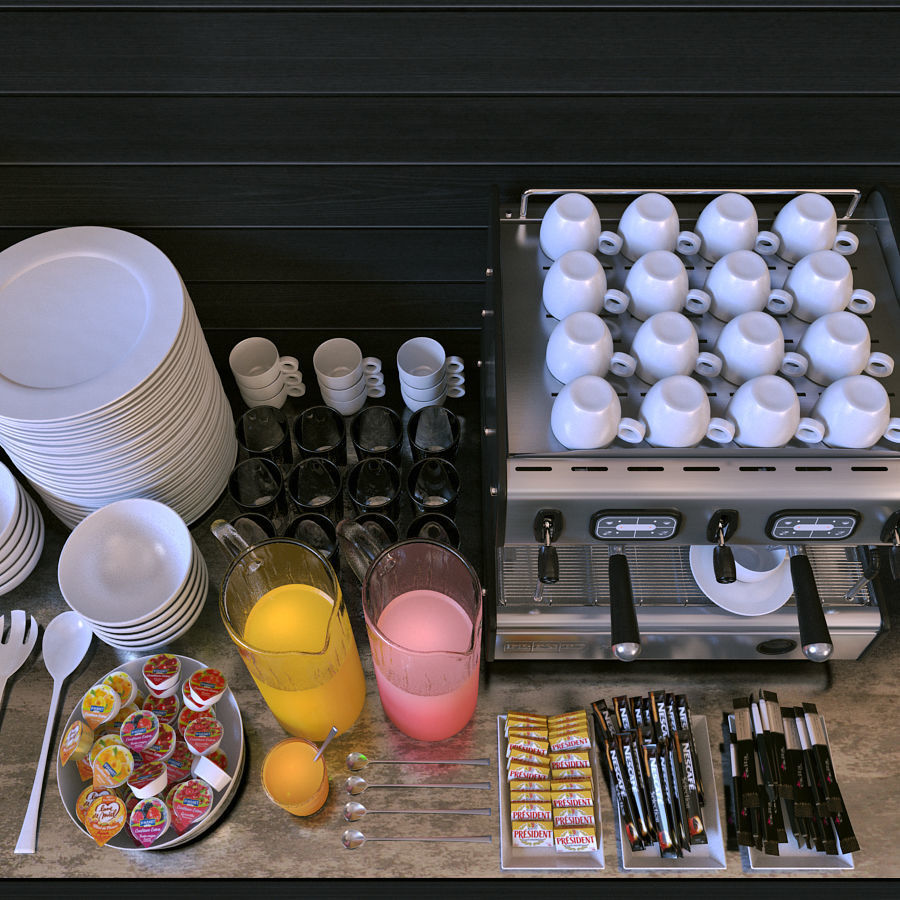 FRANKE T200 2 Compact et le petit dej intercontinental 3D model_3