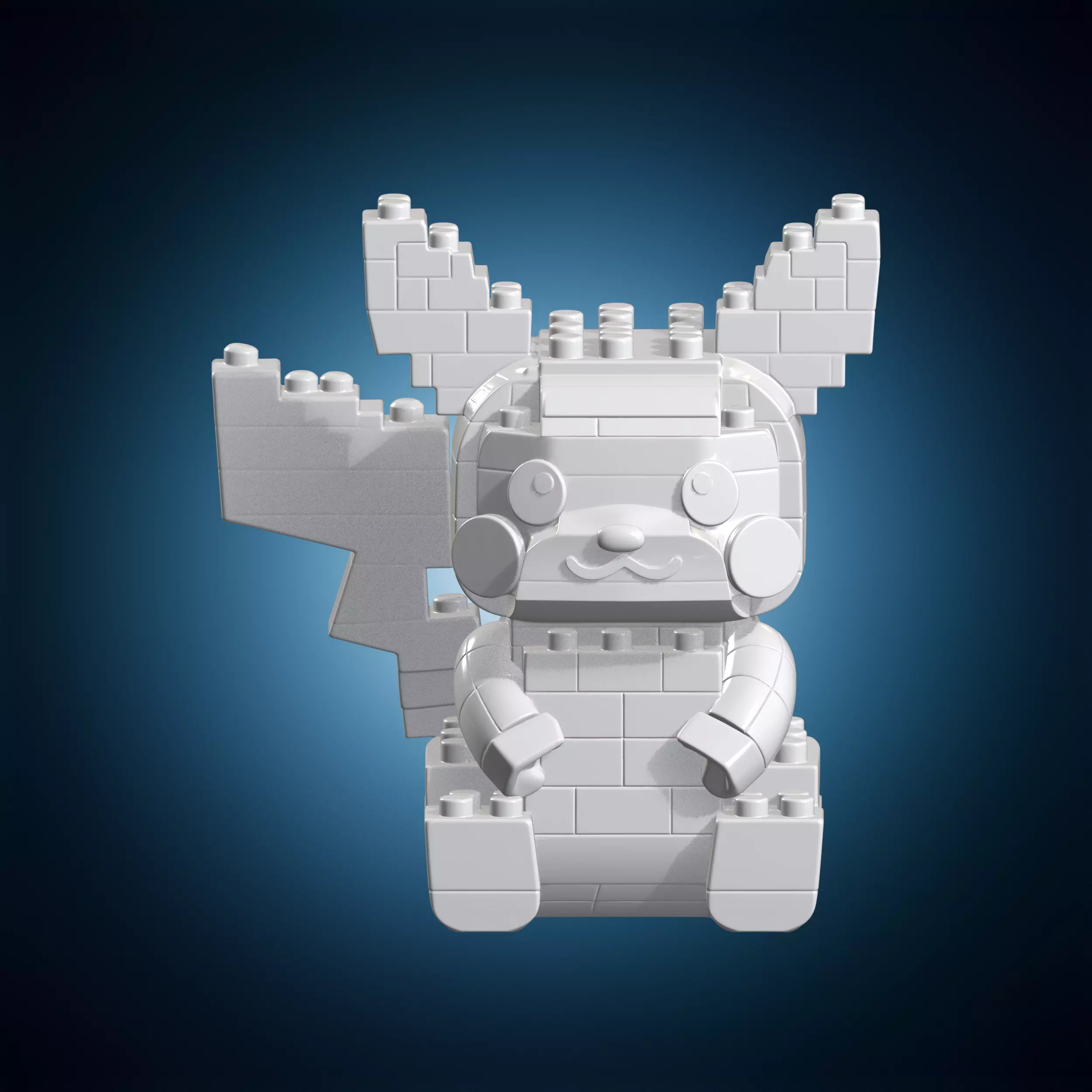 Pikachu LEGO Statue 3D Print Model 3D print model