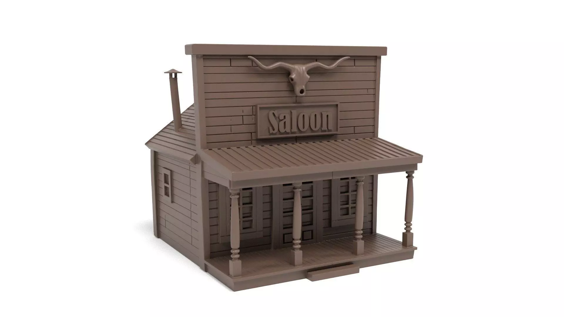 Saloon west 3D print model