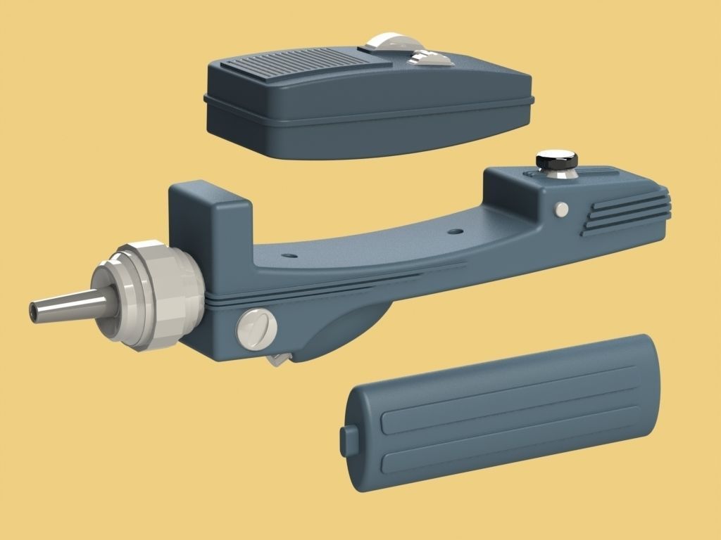 Star Trek Type 2 Hand Phaser 2266 3D print model_8