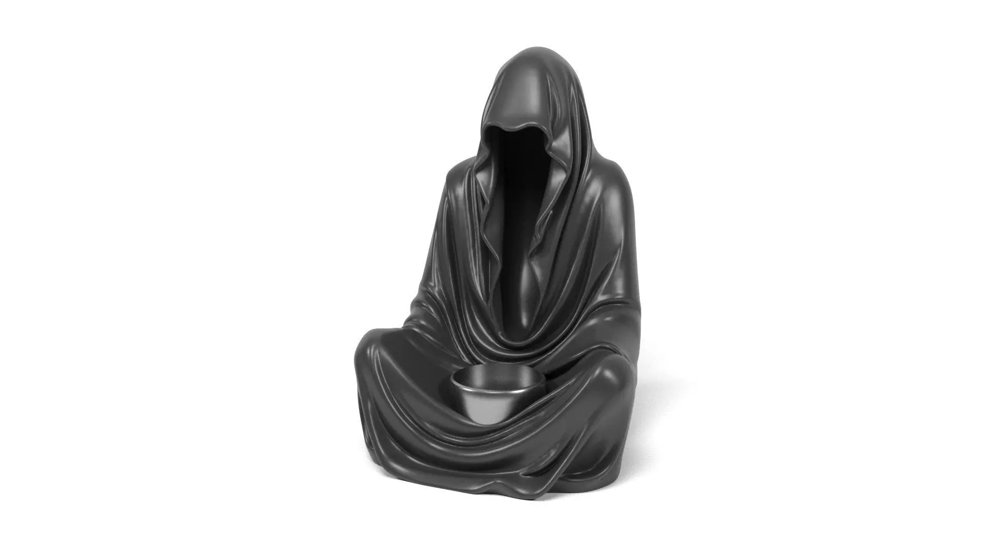 Dark monk candle holder 3D print model
