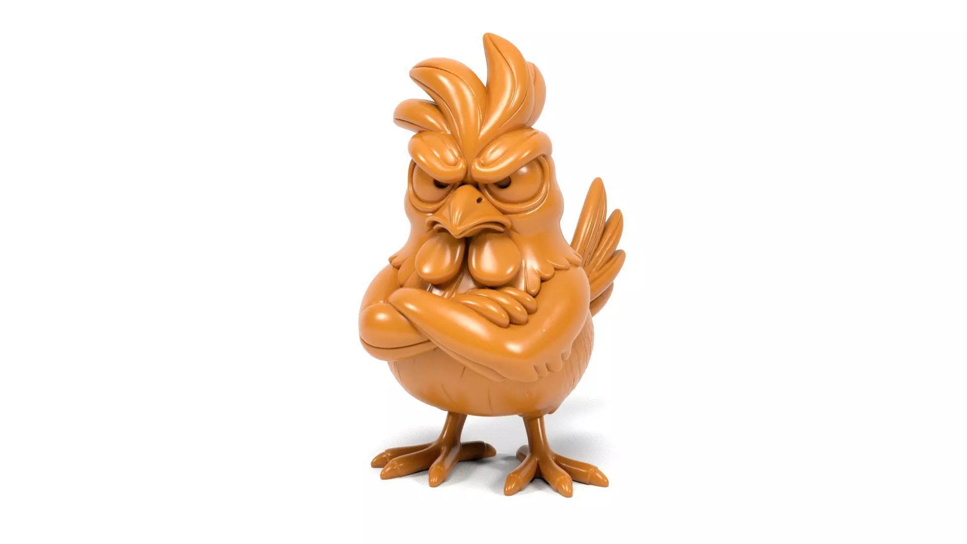 Rooster cartoon 3D print model