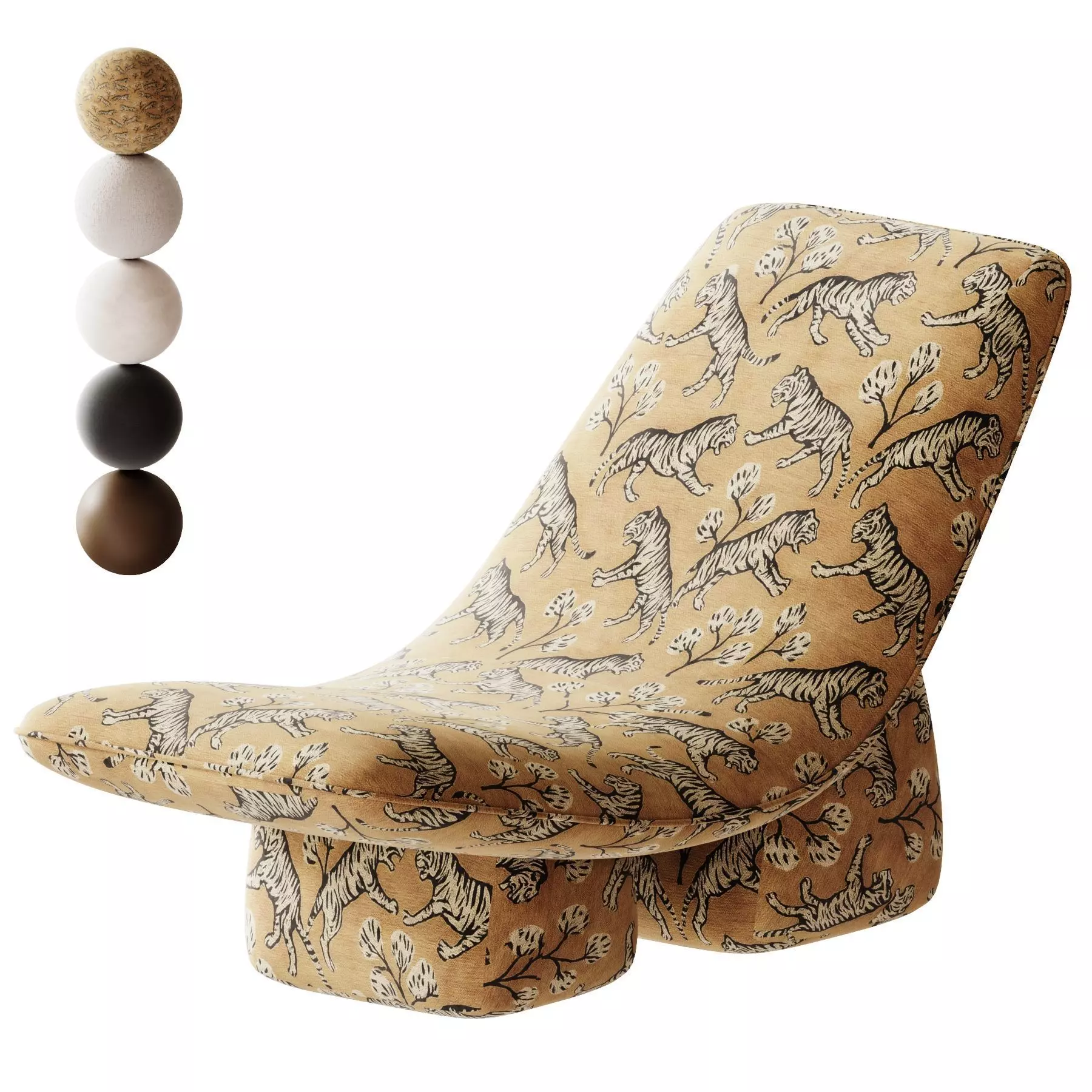 Elmart Interior Armchair Milky 3D model