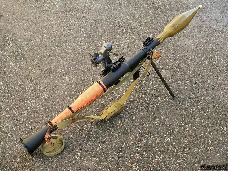 Tripod gun Low-poly 3D model