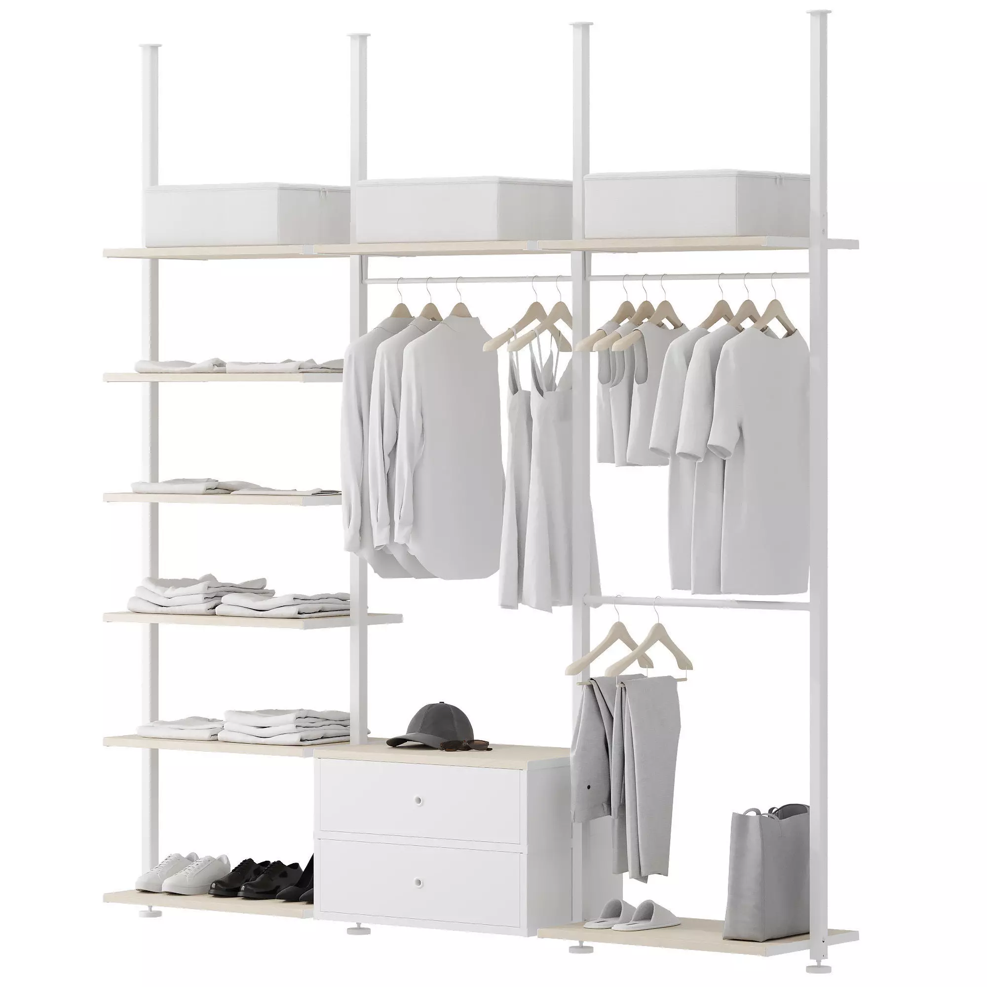 Wardrobe Combination set 2 3D model