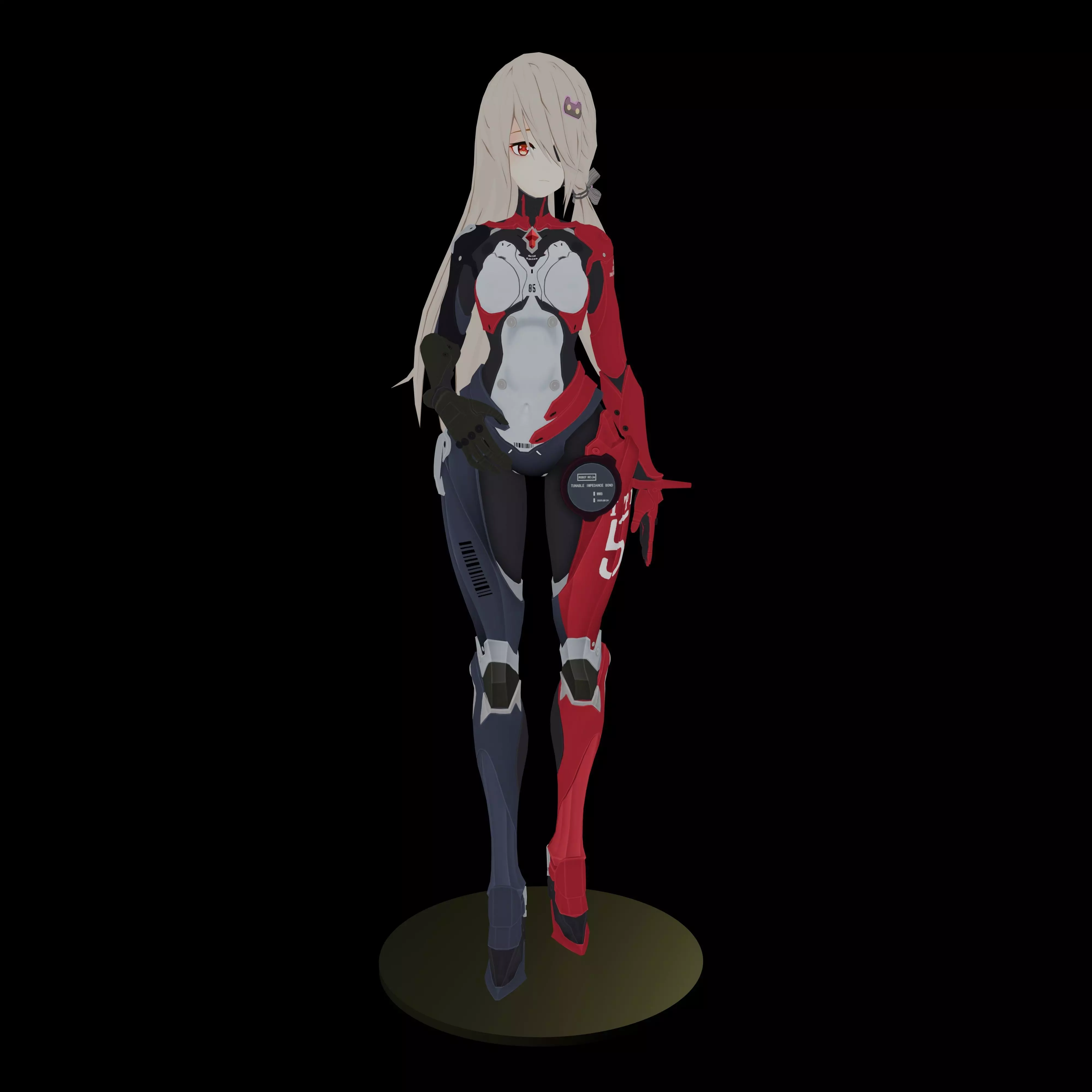 Prototype Anime Girl Tower of Fantasy Style STL 3D Print Model 3D print model