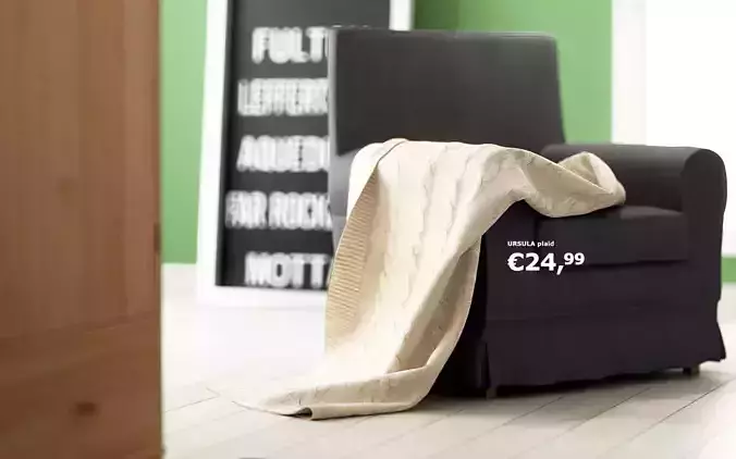 Jennylund Armchair with Ursula plaid