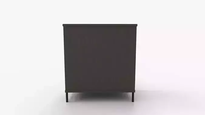 CosmoLiving by Cosmopolitan Vivinne Storage Oak Cabinet 3D model 4