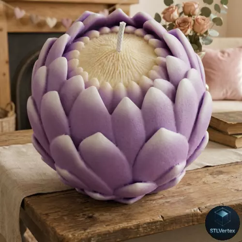 King Protea Flower 3D Printable Model 3D print model