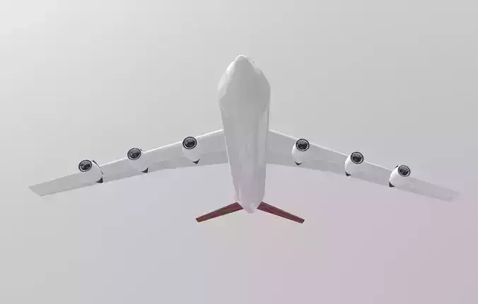 Fictional Super Heavy Cargo Aircraft Phantom Style Tail