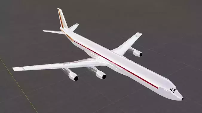 DC-8-63 Style Modernized Quad Jetliner - Custom Plane