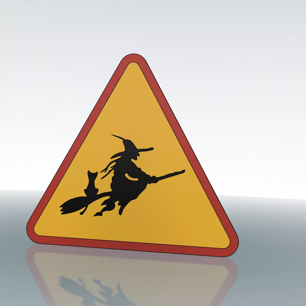 Witch with broo Free low-poly 3D model