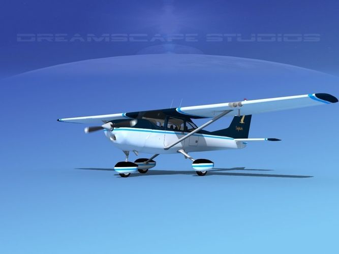 Cessna 172 Skyhawk 1967 V05 3D model