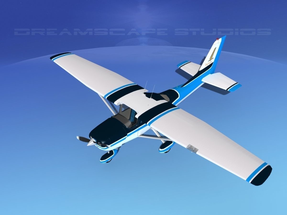 Cessna 172 Skyhawk 1967 V07 3D model_10