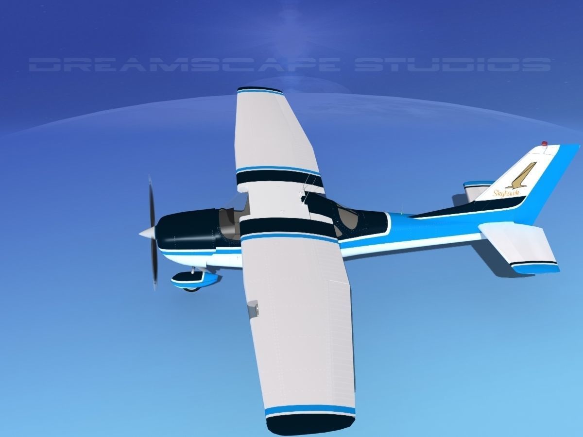 Cessna 172 Skyhawk 1967 V07 3D model_9