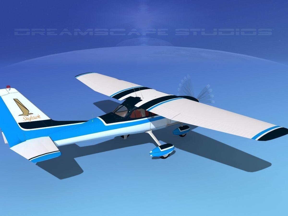 Cessna 172 Skyhawk 1967 V07 3D model_5