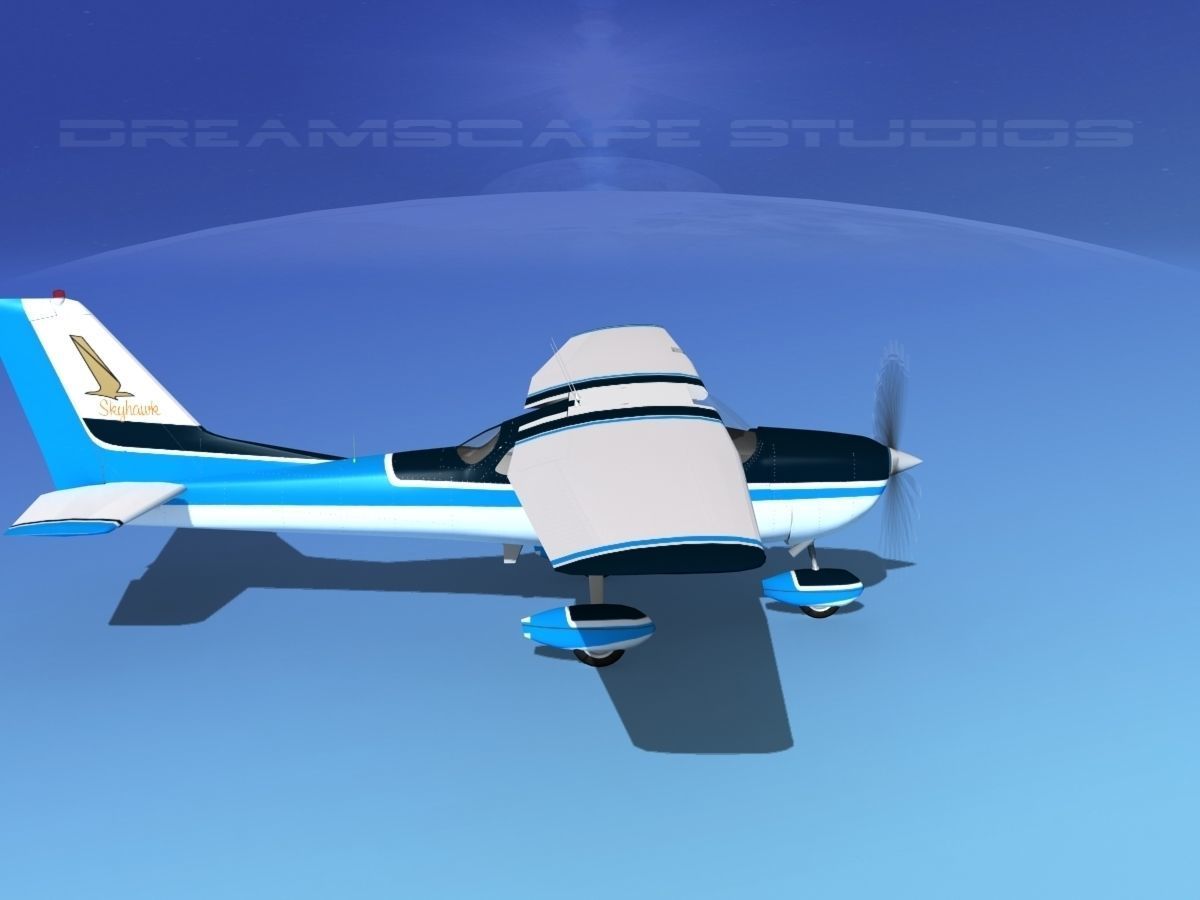 Cessna 172 Skyhawk 1967 V07 3D model_4