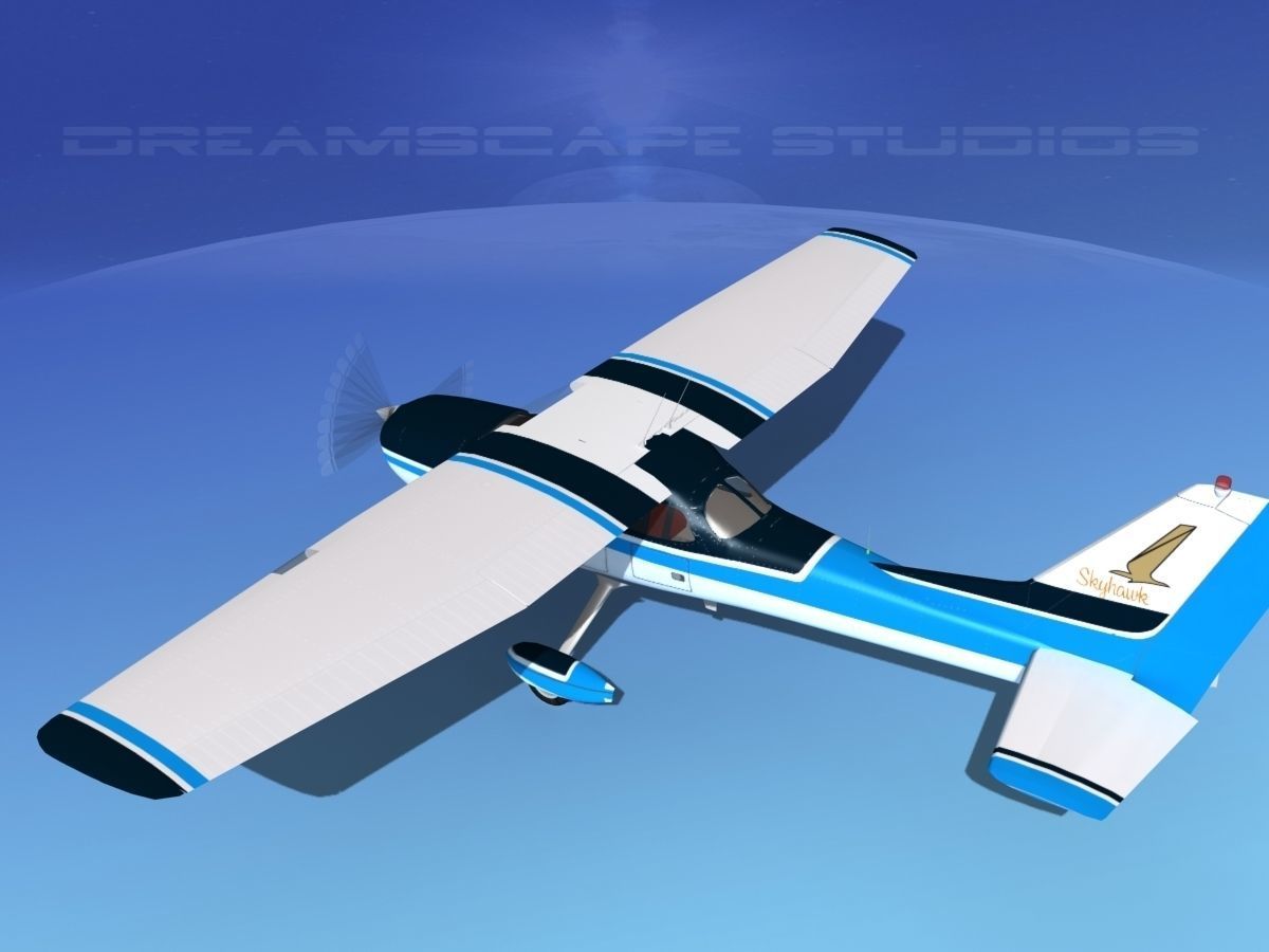 Cessna 172 Skyhawk 1967 V07 3D model_8