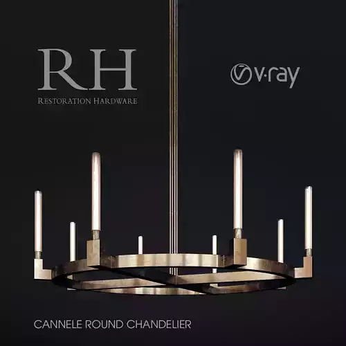 RH Cannele Round Chandelier