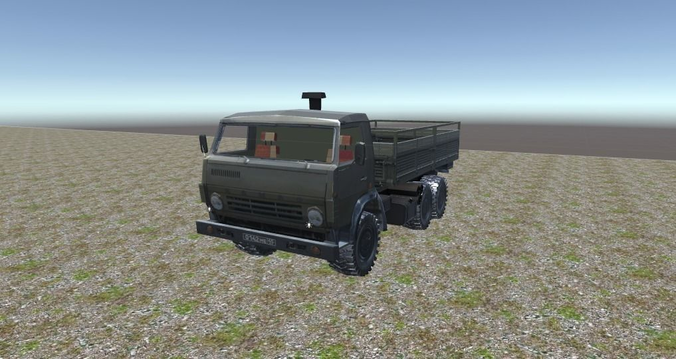 Kamaz Bort Free low-poly 3D model