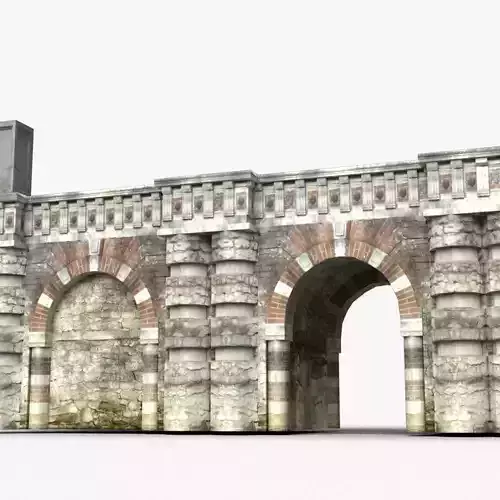 Bridge Modular Low-poly 3D model