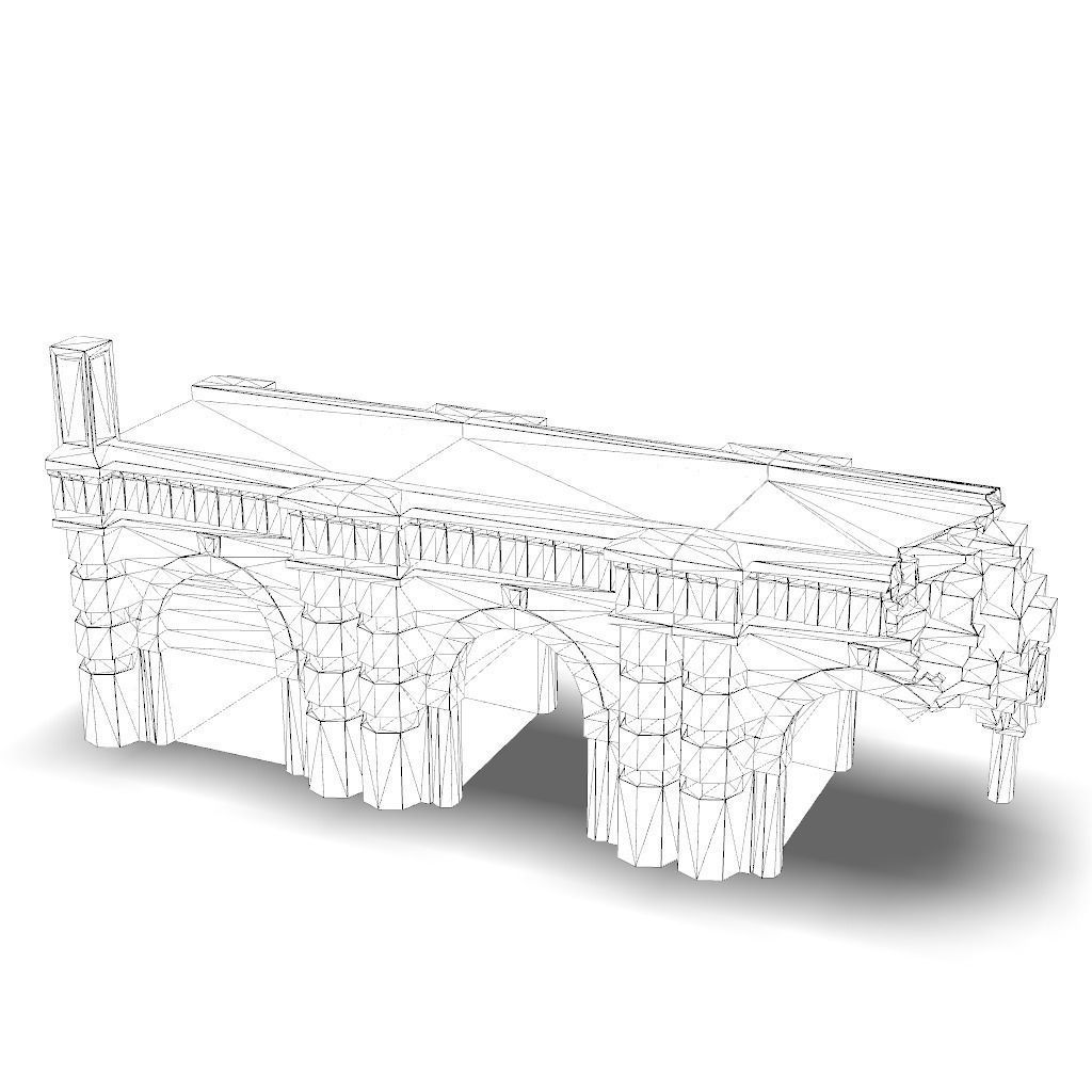 Bridge Modular Low-poly 3D model_4