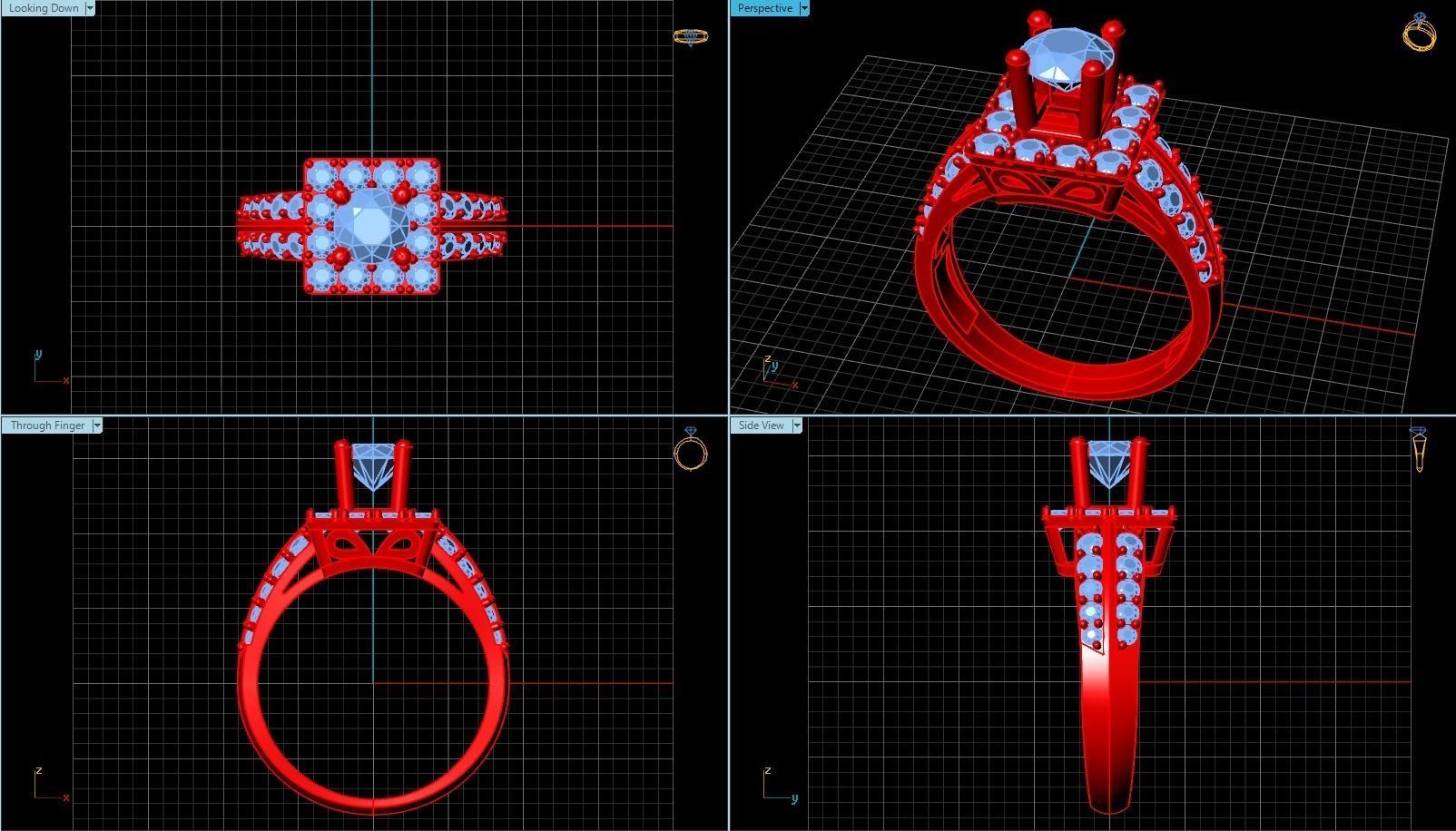 Ring T00157 3D print model_4