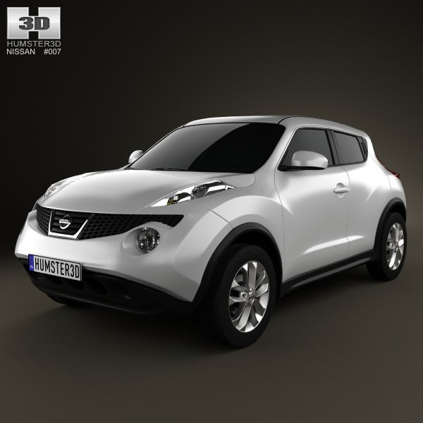 Nissan Juke 2011 3D Model .max .obj .3ds .fbx .c4d .lwo .lw .lws