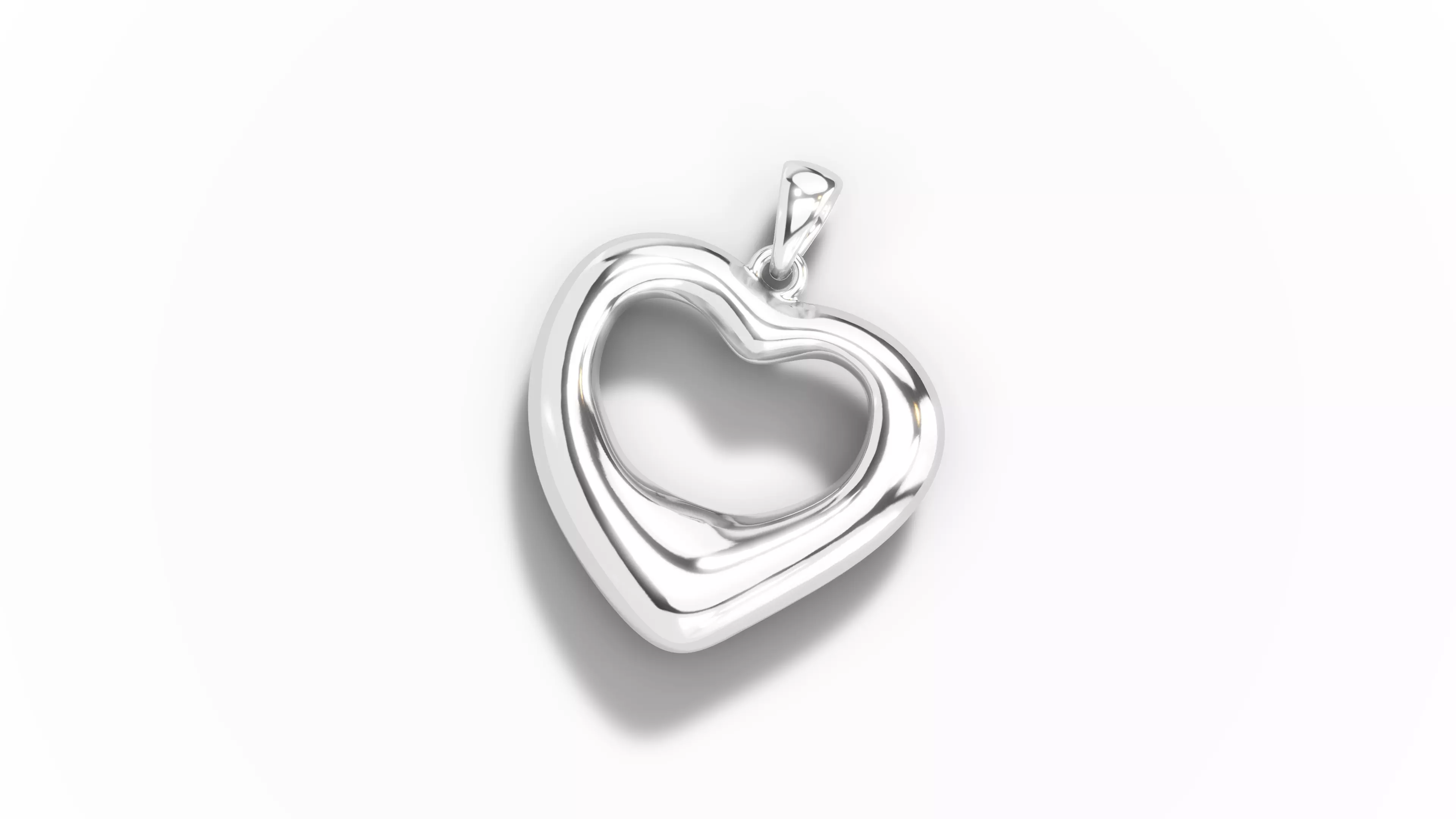 Pendant Minimal Love - 3D Print Ready 3D print model
