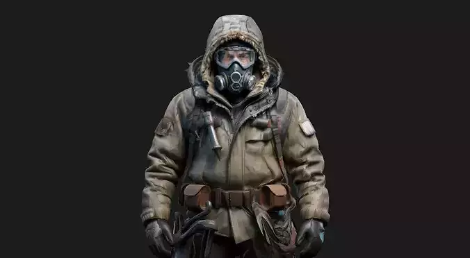 Apocalyptic Gas Mask Soldier