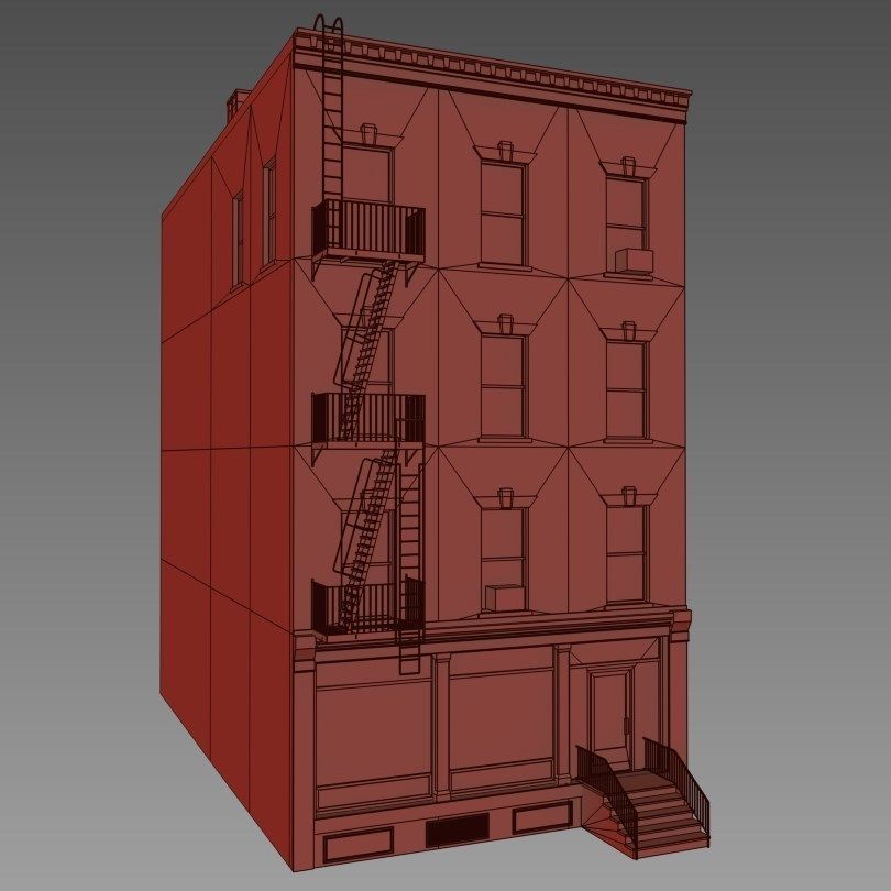 NYC Building Low-poly 3D model_6