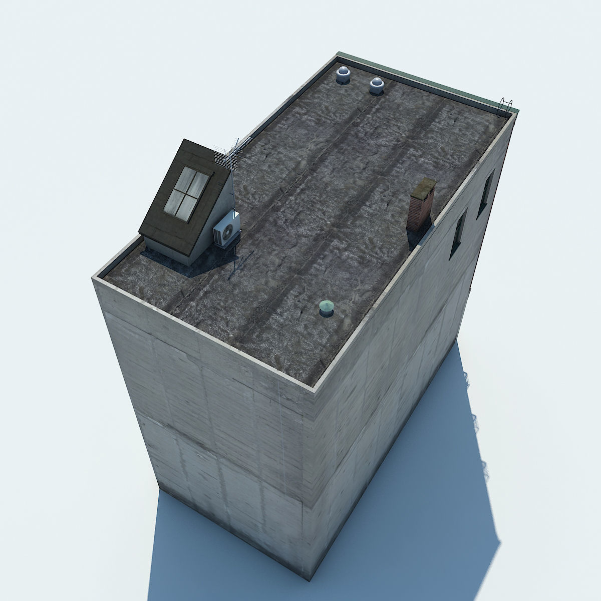 NYC Building Low-poly 3D model_3