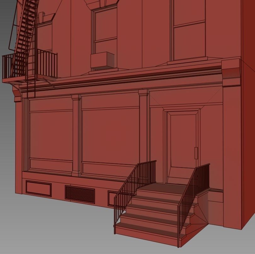 NYC Building Low-poly 3D model_10
