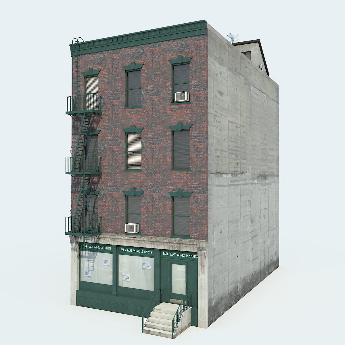 NYC Building Low-poly 3D model_2