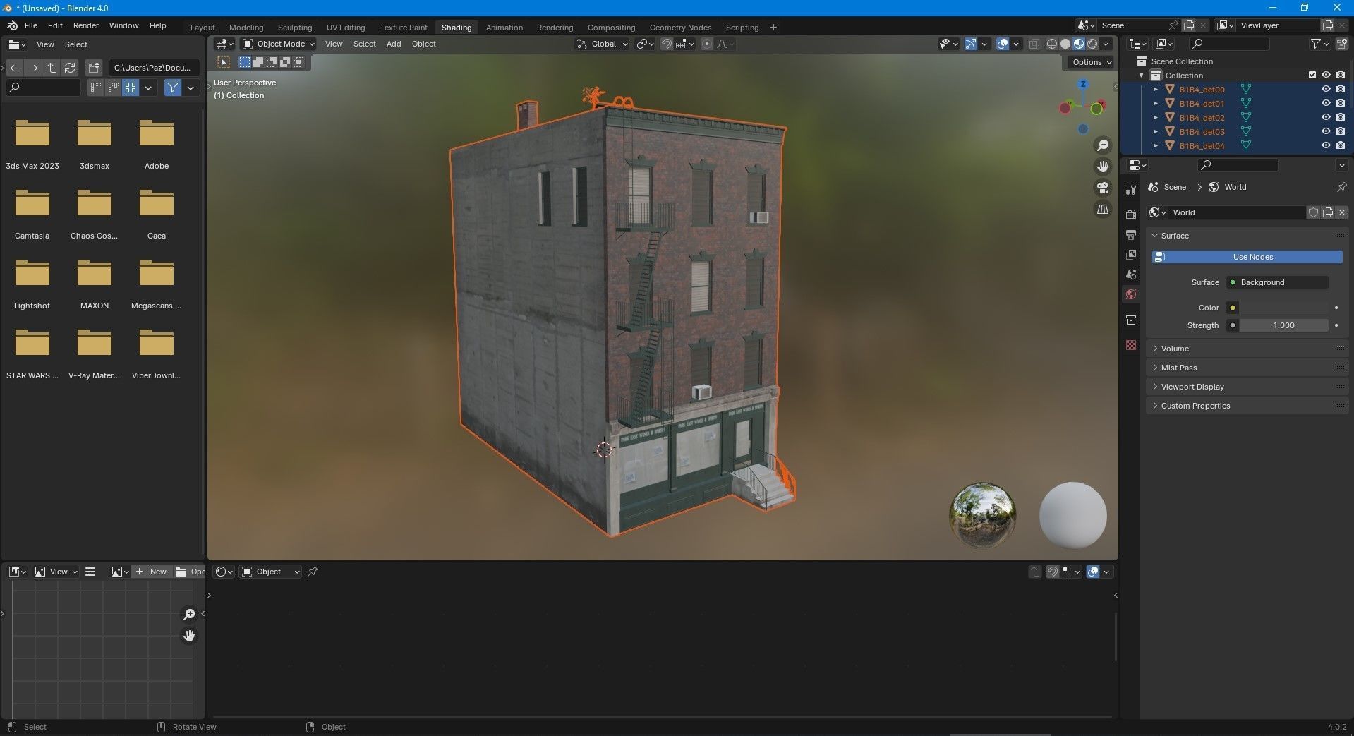 NYC Building Low-poly 3D model_5